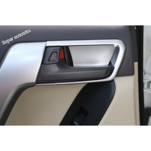 Lapetus Matte Interior Refit Kit Fit For Toyota Land Cruiser Prado FJ150 2011 - 2020 Inner Car Door Pull Handle Bowl Cover Trim