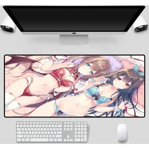Mairuige Kawaii Mouse Pad Two Sexy Girls Pattern Computer Game Accessories Notebook Office Keyboard Animation Mouse Pad Desks