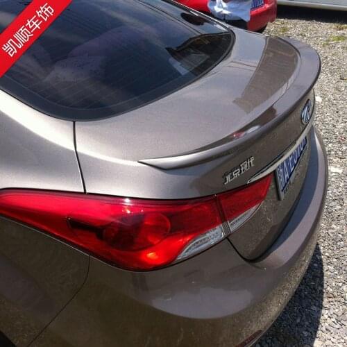 MONTFORD For Hyundai Elantra 2012 2013 2014 2015 ABS Plastic Unpainted Color Rear Trunk Boot Wing Roof Spoiler Car Accessories