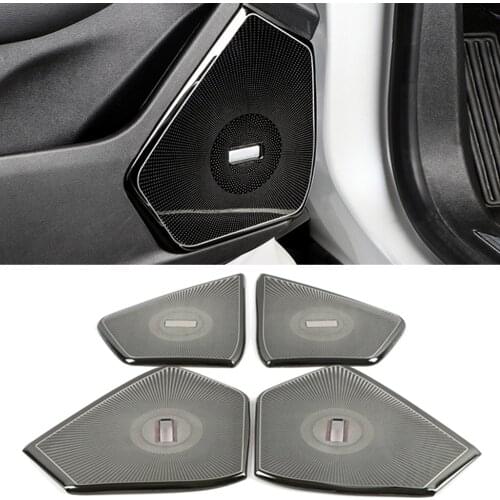 For Cadillac XT5 XT6 2019 2020 Stainless Steel Car Door Loudspeaker Pad Audio Speaker Cover Frame Sticker Interior Accessories