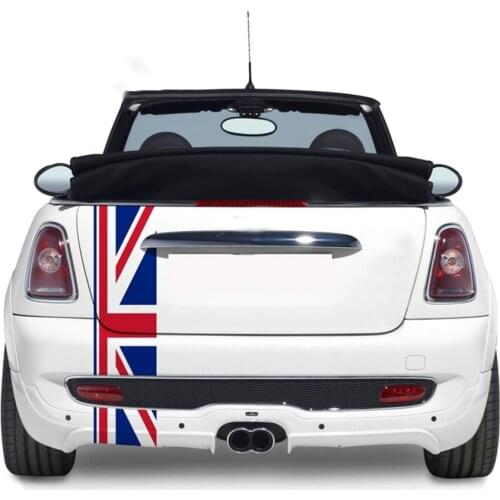 Union Jack Car Rear Trunk Decor Decal Stickers For Mini Cooper One JCW S Clubman F60 R60 R55 Countryman Car Styling Accessories