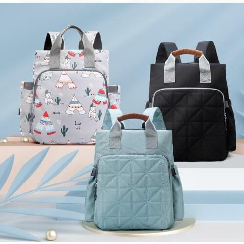 Umaubaby Nylon Solid Diaper Bag Backpack Mummy Travel Handbag Baby Stroller Bag Organizer Maternity Nappy Bag Waterproof