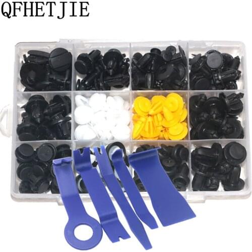 New 150PCS car door panel bumper cover fender car plastic fastener boxed kit tool car fastener clip set car fastener