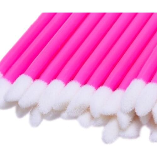 Wholesale 10000pcs Disposable Makeup Lip Brush Pink White Yellow Portable Travel Home Healthful One-timeLipstick Gloss Brushes