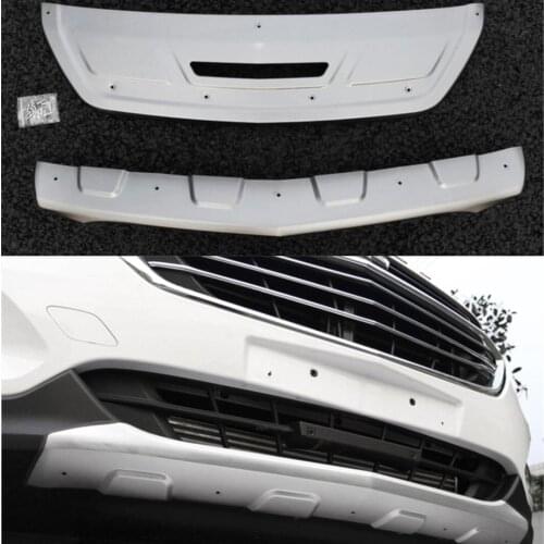 For Chevrolet EQUINOX 2017.2018 Front + Rear Bumper Diffuser Stainless steel Bumpers Guard skid plate car accessories