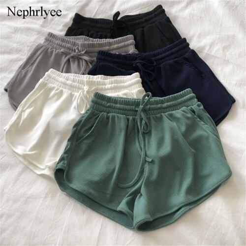 2021 New Womens Shorts Summer Casual Wide Leg Shorts Korean Style Mid Waist Short Fashion Sports Shorts Woman Short Pants