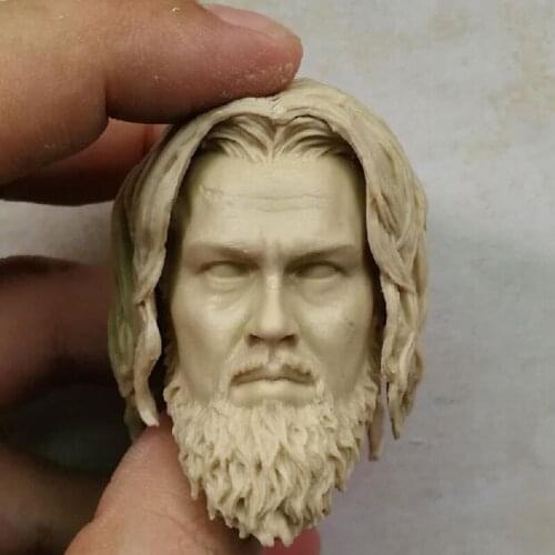 Blank Hot 1/6 Scale The Hunter Wilderness Leonardo Head Sculpt Unpainted