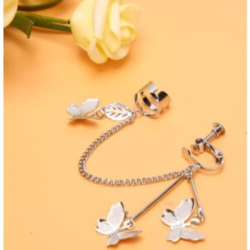 1 Pc New Creative Baroque Butterfly Cool Pendant Punk Drop Dangle Earring Harajuku Jewelry For Women Girl Luck Friendship Gifts