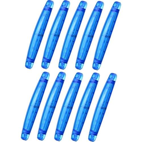 10pcs Car 9LED 24V Truck Side Marker Indicator Light Plastic Blue Turn Signals Tail Lights License Plate Parking Lamp