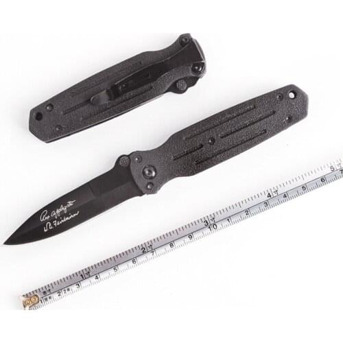 10pcs/lot M015 Pocket EDC Camping Survival Tool Folding Knife 5Cr13MoV Blade Ebony Handle Gift