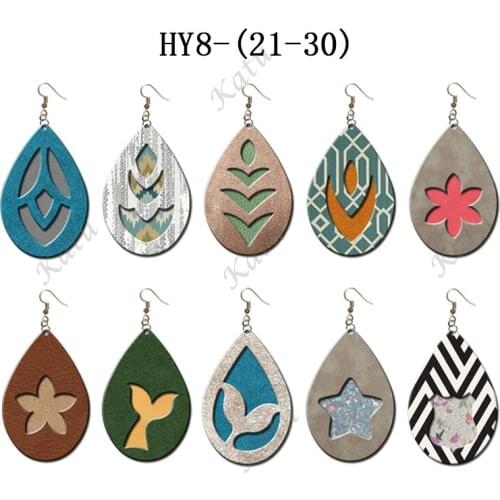 10 kinds of solid and hollow earring molds (size: 2 inches / 2.25 inches / 2.5 inches / 2.75 inches / 3 inches) wooden molds