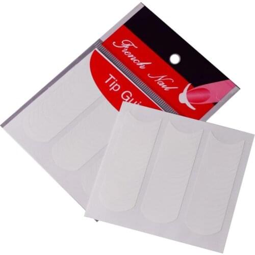5/10/50PCS U-Type Nail Patch Sticky French Manicure Guide Creative DIY Decoration Portable Nail Art Tips Sticker Tool Accessorie