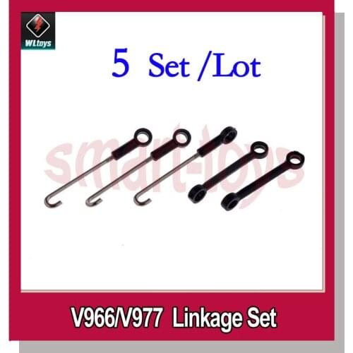 5Set V966-006 Linkage set for Wltoys V966 V977 RC Helicopter Spare Parts