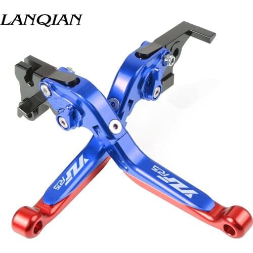 Motorcycle Accessories CNC Adjustable Brake Clutch Levers With LOGO For YAMAHA YZFR15 YZF R15 2008 2009 2010 2011 2012 2013 2014