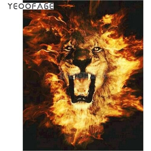 Diamond embroidery mosaic Animal lion head picture Crafts full diy 5d diamond painting Cross Stitch Kits handmade home Decor