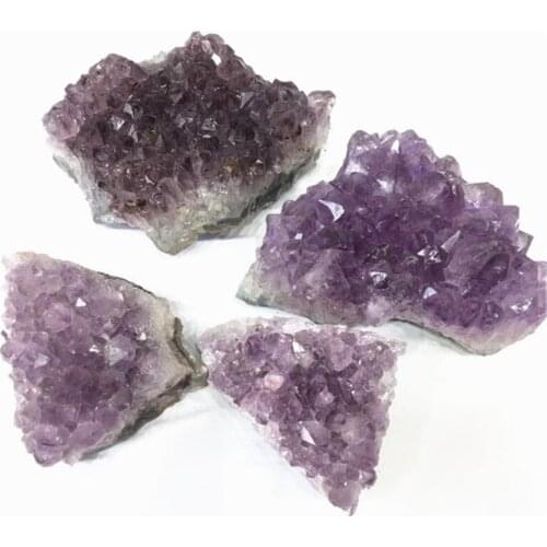 Amethyst Cluster Crystals Stones Natural Carved Gemstone For Decoration