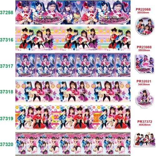Free shipping characters printed grosgrain ribbon 37258