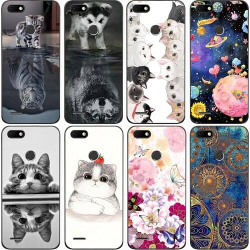 For BQ 5514L STRIKE POWER Case Rose Wolf Cute Patterned Cover Soft Silicon Phone Case for BQ 5514L Strike Power Top Quality