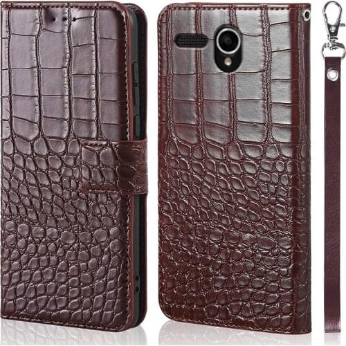 DOREXLON Case for Lenovo A606 A 606 Case Flip Wallet Crocodile texture Leather Business Case for Lenovo A606 A 606 Book Cover