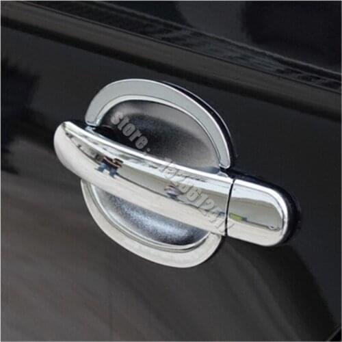 For Volkswagen Polo 2004-2018 Car Styling ABS Chrome Door Handle Bowl Door handle Protective covering Cover Trim
