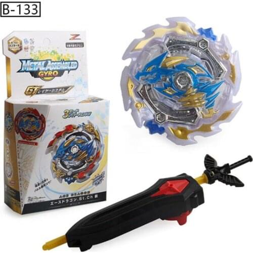 GT B-133 Ace Dragon.St.Ch Tan DX Starter Metal Spining Gyro High Performance Combat Bayblade Kids Toys Christmas gift