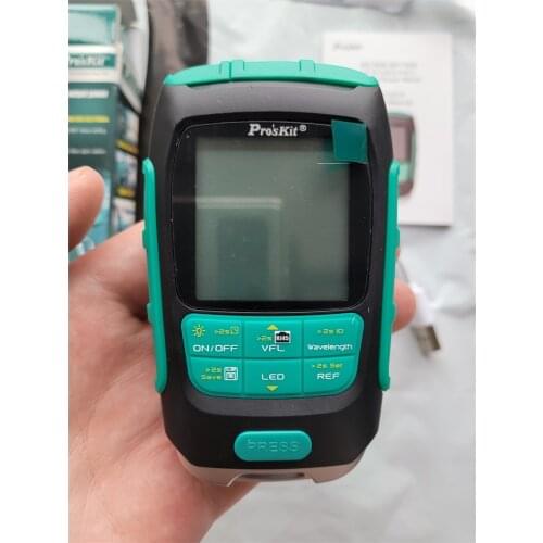[100% New] Proskit 4in1 Li-Lion Battery Optical Power Meter Visual Fault Locator Network Cable Test Optical Fiber Tester LED VFL