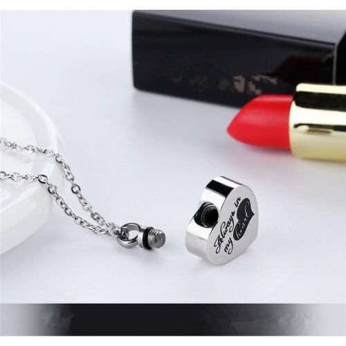 Hot Sale Stainless Steel Silver Color Love Heart Letters Pattern Pendant Necklace Charm Chain Necklaces Jewelry Gift for Women