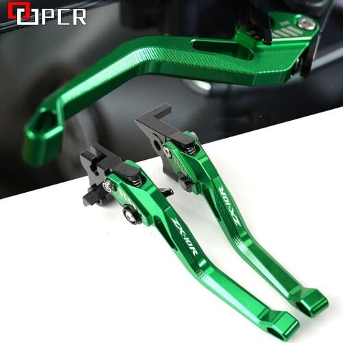 LOGO ZX-10R FOR Kawasaki ZX10R ZX 10R 2006-2015 Motorcycle Handlebars Levers Adjustable handbrake Brake Clutch Levers