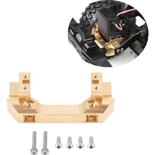 Copper front bumper mounting attachment forward servo mounting bracket for 1/10 RC Traxxas TRX-4 servo repositioning Counterweig