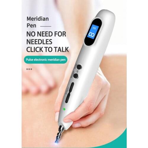 Meridian Massage Pen Electronic Acupuncture Point Massager Rechargeable Laser Acupoint Massager Pulse Electronic Acupuncture Pen