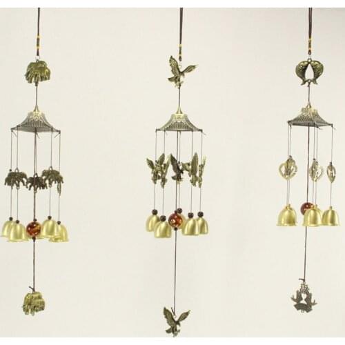 Metal bell wind chime decoration craft gift factory direct anti rust copper alloy pendant birthday wish