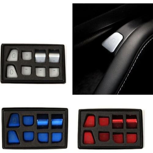 Car Interior Door Handle Reminder Sticker Decorations with Double-sided Tape Compatible with Model 3 Y 2021