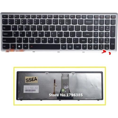 SSEA New US Keyboard For Lenovo IdeaPad G500S G500H S500 S500C G505s G510S Flex 15 15D S510p Z510 Keyboard with Backlit