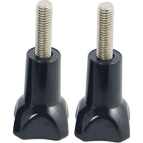 New Arrival for GoPro Accessories 2pcs/set Short Thumb Screw Bolt Nut for Xiaomi Yi for GoPro Hero 6 5 4 3 3+ 2 1 Screw Mount