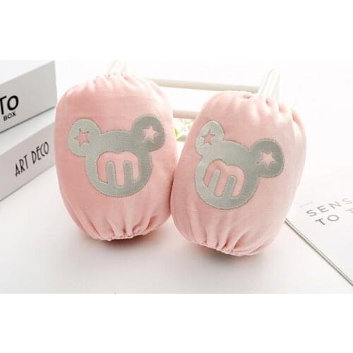 New cute cartoon men and women baby children short sleeves winter warm antifouling plush infant protective