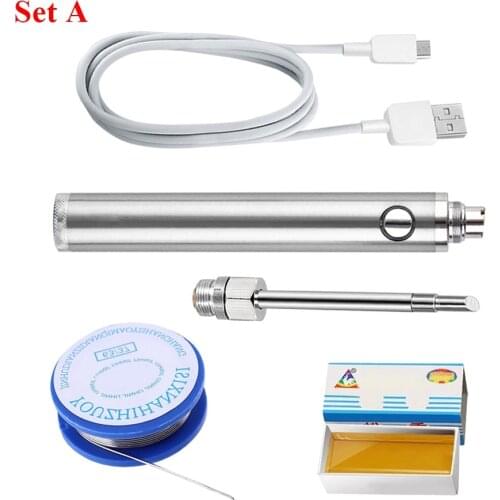 Rechargeable Soldering Iron With Protective Cover For Student Diy Soldering Portable Soldering Iron 510 Interface Outdoor Solder