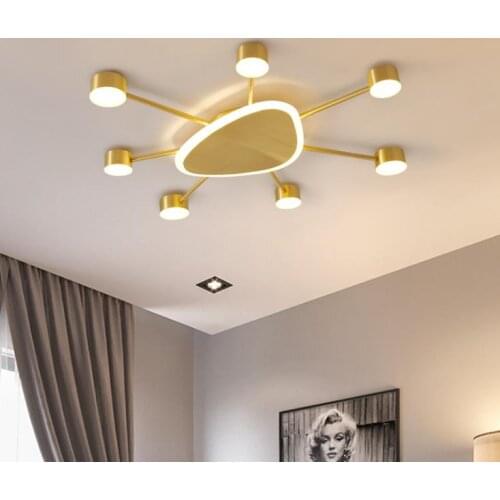 Simple modern bedroom ceiling lamp creative personality Nordic Light luxury household room lamps