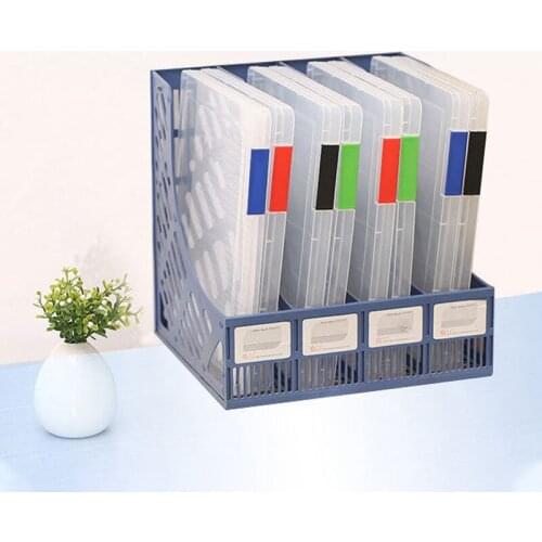 Transparent sorting file box A4 portable folder plastic A5 file storage box storage folder