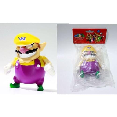 SuperMario World Wario Dolls PVC Action Figure Collectible Model Toy Mario Rival Fat Wario Figure Toys Figurine Ornament 11.5 Cm