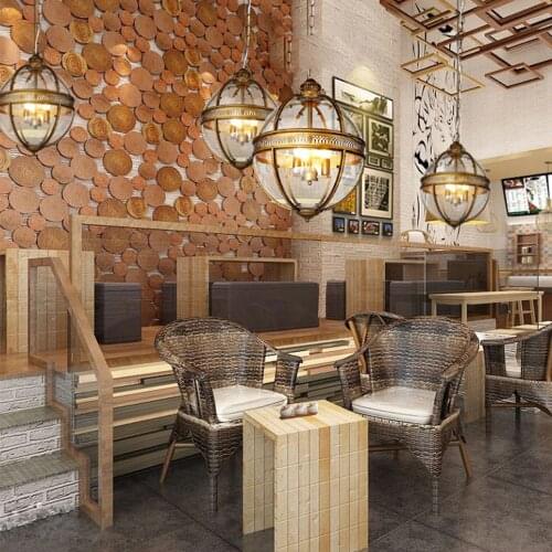 Led e14 Retro American Iron Glass Vintage Bronze Black Globe Chandelier Lighting Suspension Luminaire Lampen Lustre For Foyer