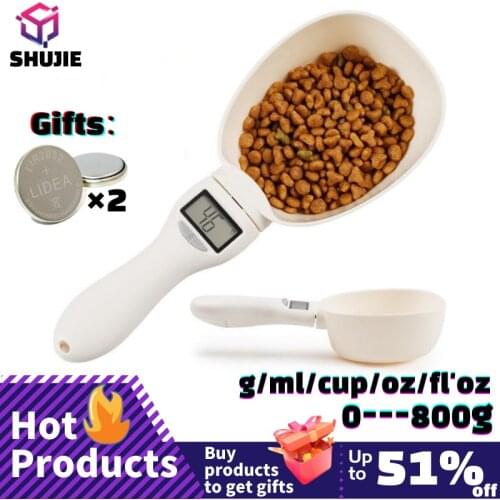 Pet Food Scale Electronic Measuring Tool The New Dog Cat Feeding Bowl Measuring Spoon Kitchen Scale Digital Display 250ml