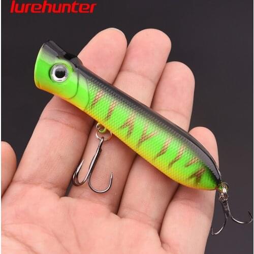 1Pcs 8cm 11g 6# Hooks Pesca Artificial Bait Peche Fishing Tackle Top Water Popper Lure Fishing Wobbler Crankbait