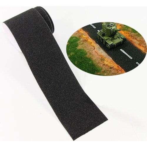 One Pack 5*60cm Asphalt Road Sticker Road Making Material DIY Diorama Accessories Material PJ13