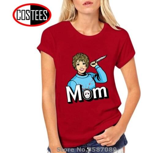 2020 Vestidos Mujer Funny Jason Voorhees MOM T-shirt Massacre Chainsaw Scream Tiger Mother T shirt women Horror Halloween tshirt