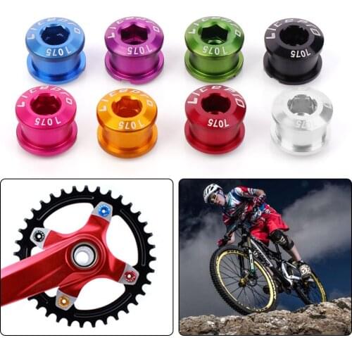 4/5Pcs Chainwheel Screws MTB Bicycle Cycling Chainring Wheel Bolt Alloy 7075 Road Bike Disc Screws for Crankset Parts