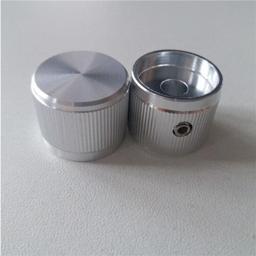 4pcs aluminum knob potentiometer knob 21*17*6mm Knurled potentiometer cap car knob switch cap Encoder for amplifier