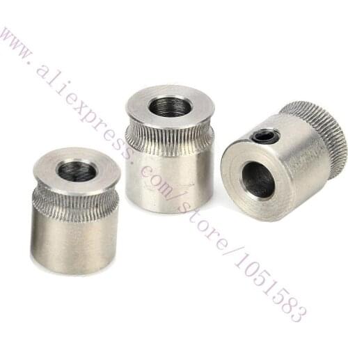 5pcs MK Reprap Mendel diy MK7 Extruder Gear Hobbed gear 5mm/8mm Bore for 3D Printer. Includes grub screws
