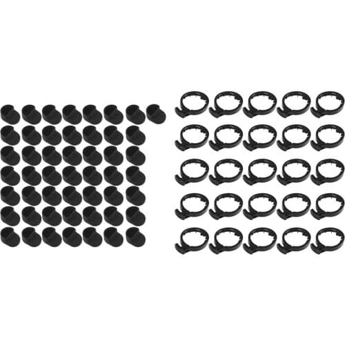 50Pcs Electric Scooter Rear Fender Hook Cover & 25Pcs Electric Scooter Front Tube Stem Folding Part