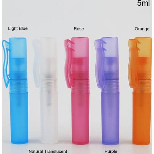 500 x 5ml Travel Portable Perfume Bottle Spray Bottles sample 5cc containers atomizer Mini Refillable bottles Plastic Pen Shap