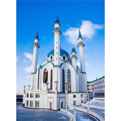 5D DIY Full Round/Square Diamond Painting Religious Mosque 3D Embroidery Cross Stitch Rhinestone Mosaic Home Decor Art Yc1009